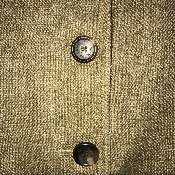 LAUREN by RALPH LAUREN Linen & Silk Blazer.  Size 10. Golden Flax Color. NWOT. - Picture 4 of 13